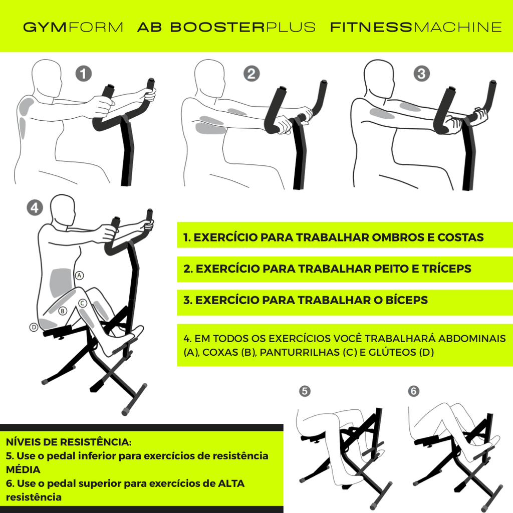 Equipo de Musculación y abdominales - AB Booster Plus