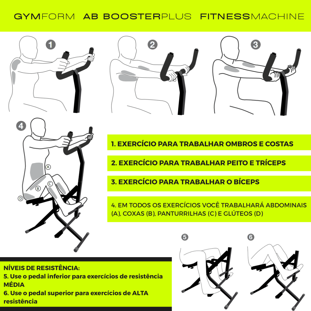 Equipo de Musculación y abdominales - AB Booster Plus