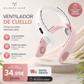 Ventilador de Cuello Portátil con Pantalla Digital