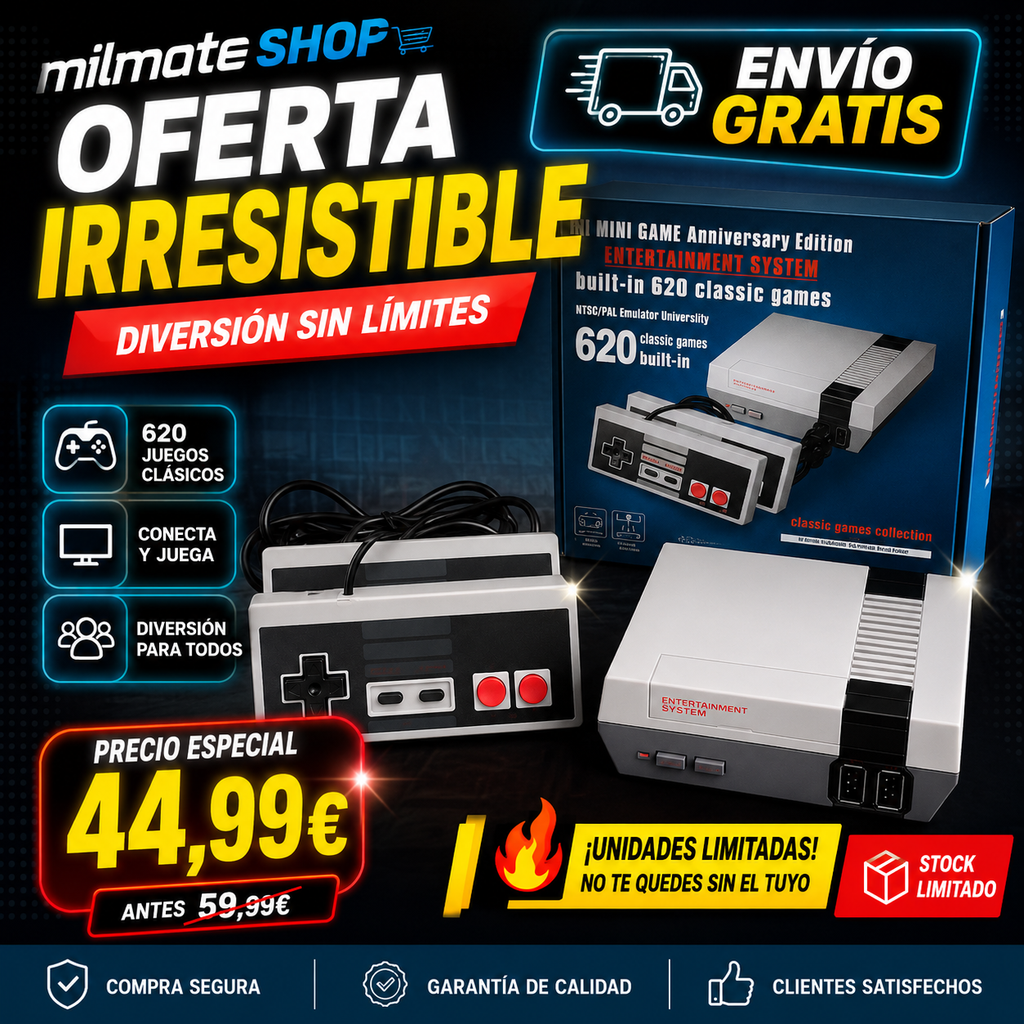 Consola retro 620 juegos