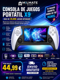 Consola de Juegos Portátil X9 - Pantalla IPS HD, Más de 20,000 Juegos.