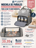 Mochila Mamá de Pañales Multifuncional Plegable - Cuna de Viaje y Estación de Cambio para Bebé, Estilo Unisex