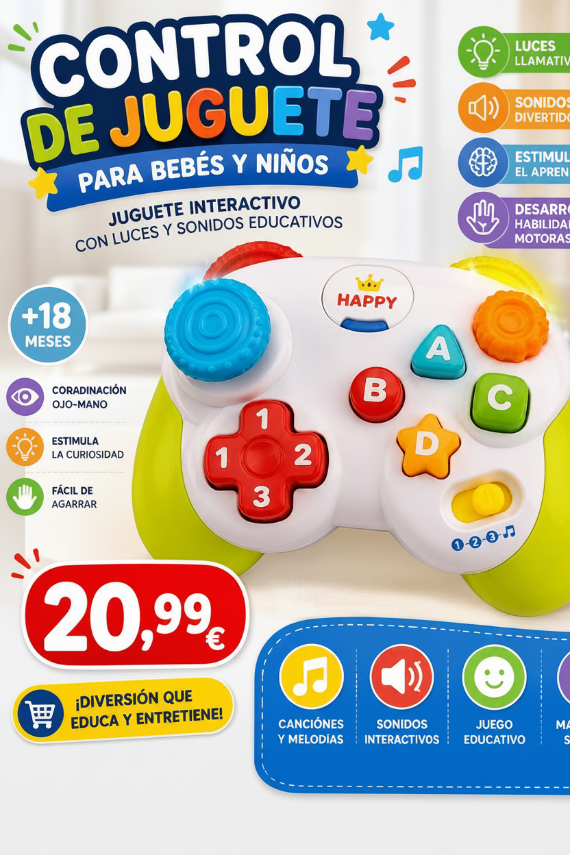 Control De Juguete para Bebes y Niños