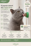 Bola de Catnip Adhesiva Giratoria para Gatos (Juguete de lamido y juego)