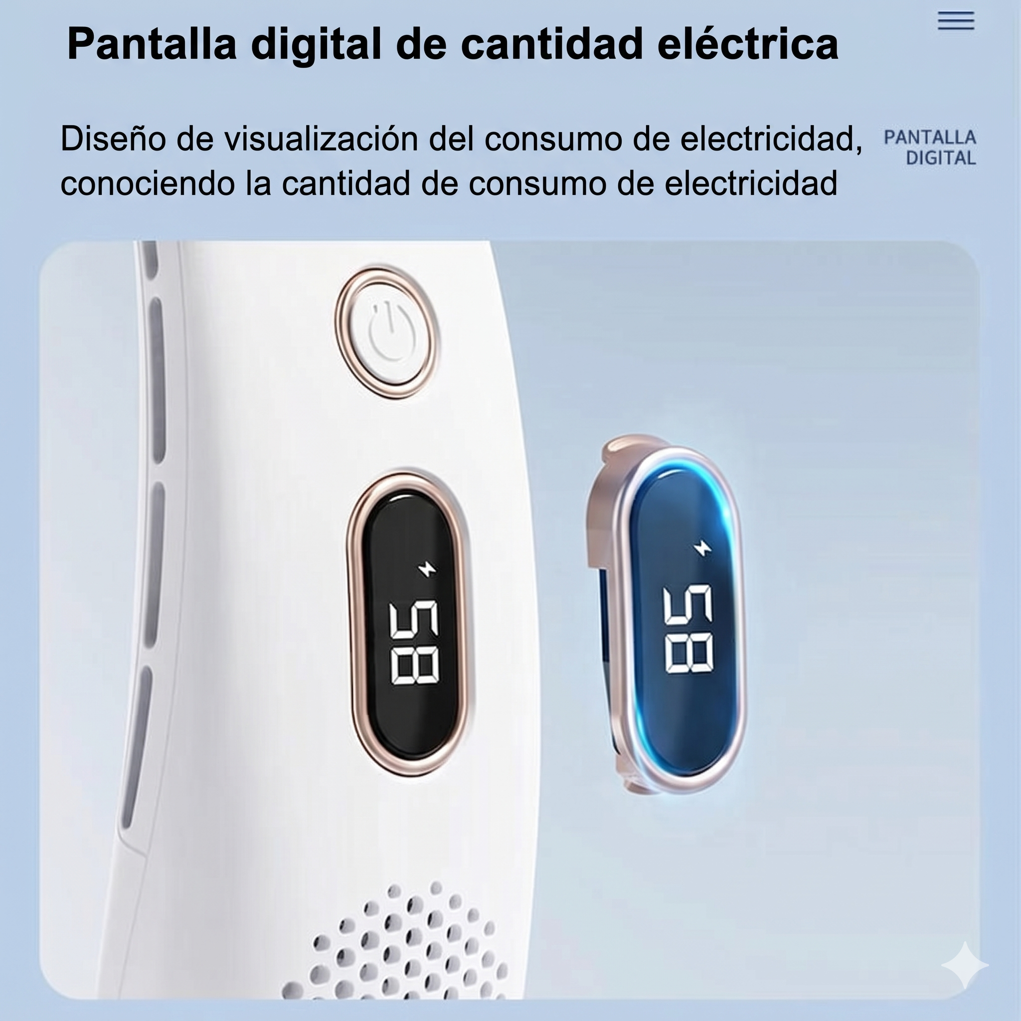 Ventilador de Cuello Portátil con Pantalla Digital