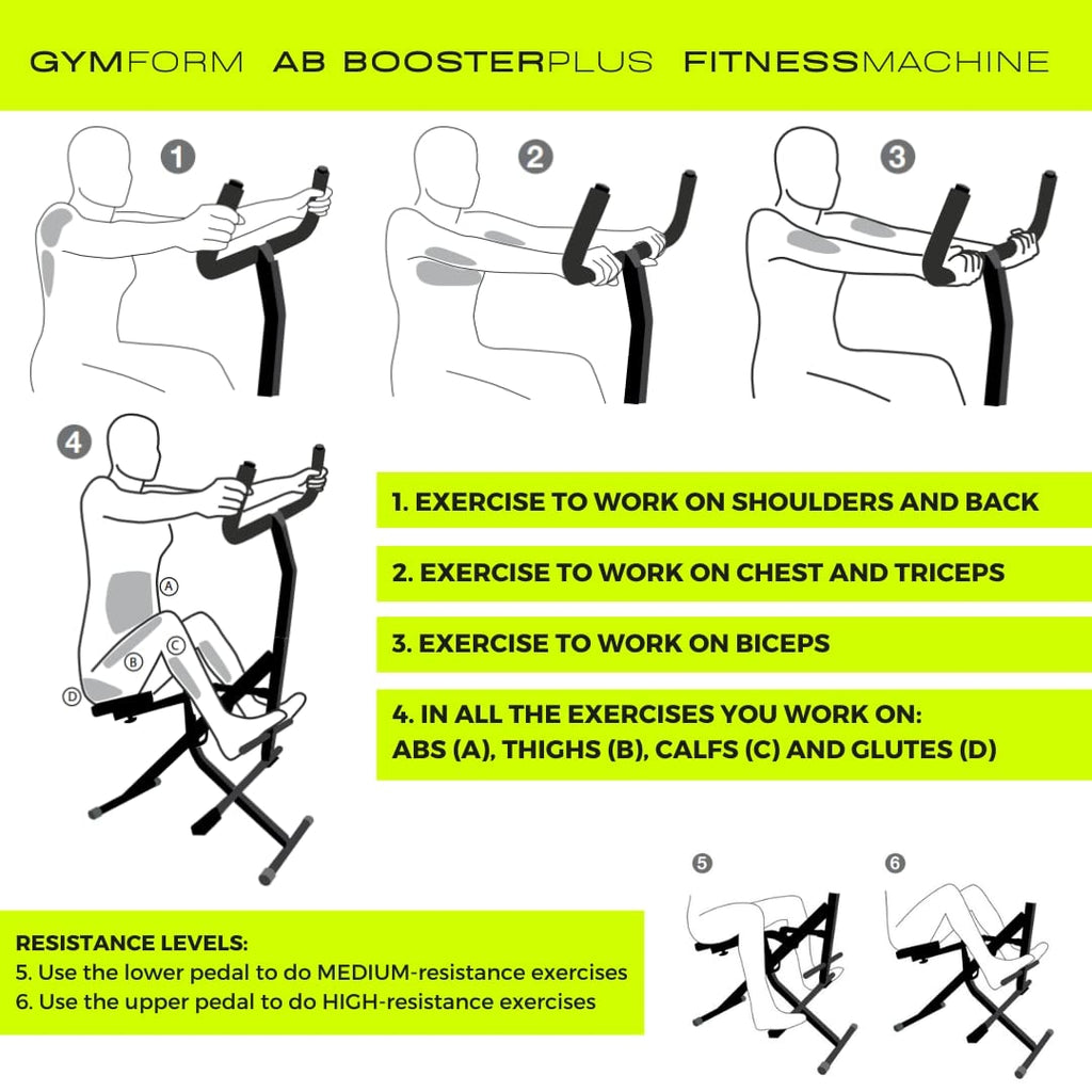 Equipo de Musculación y abdominales - AB Booster Plus