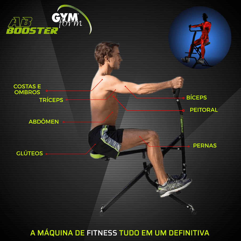 Equipo de Musculación y abdominales - AB Booster Plus
