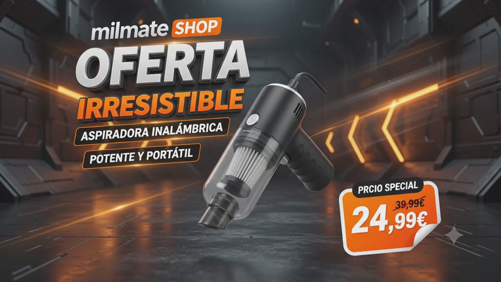 Aspirador de mano con función de soplido
