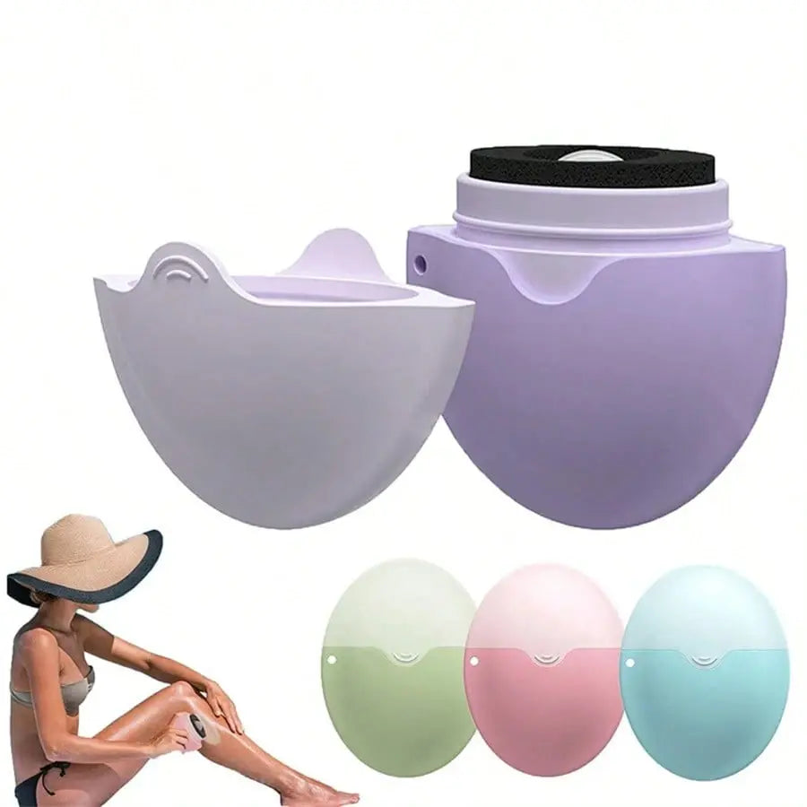 Aplicador Portátil de Protector Solar – Esponja Rellenable
