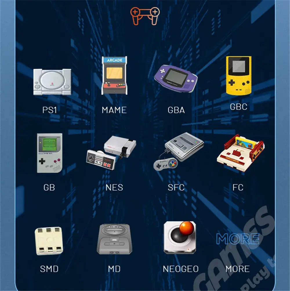 Consola de Juegos Portátil X9 - Pantalla IPS HD, Más de 20,000 Juegos.